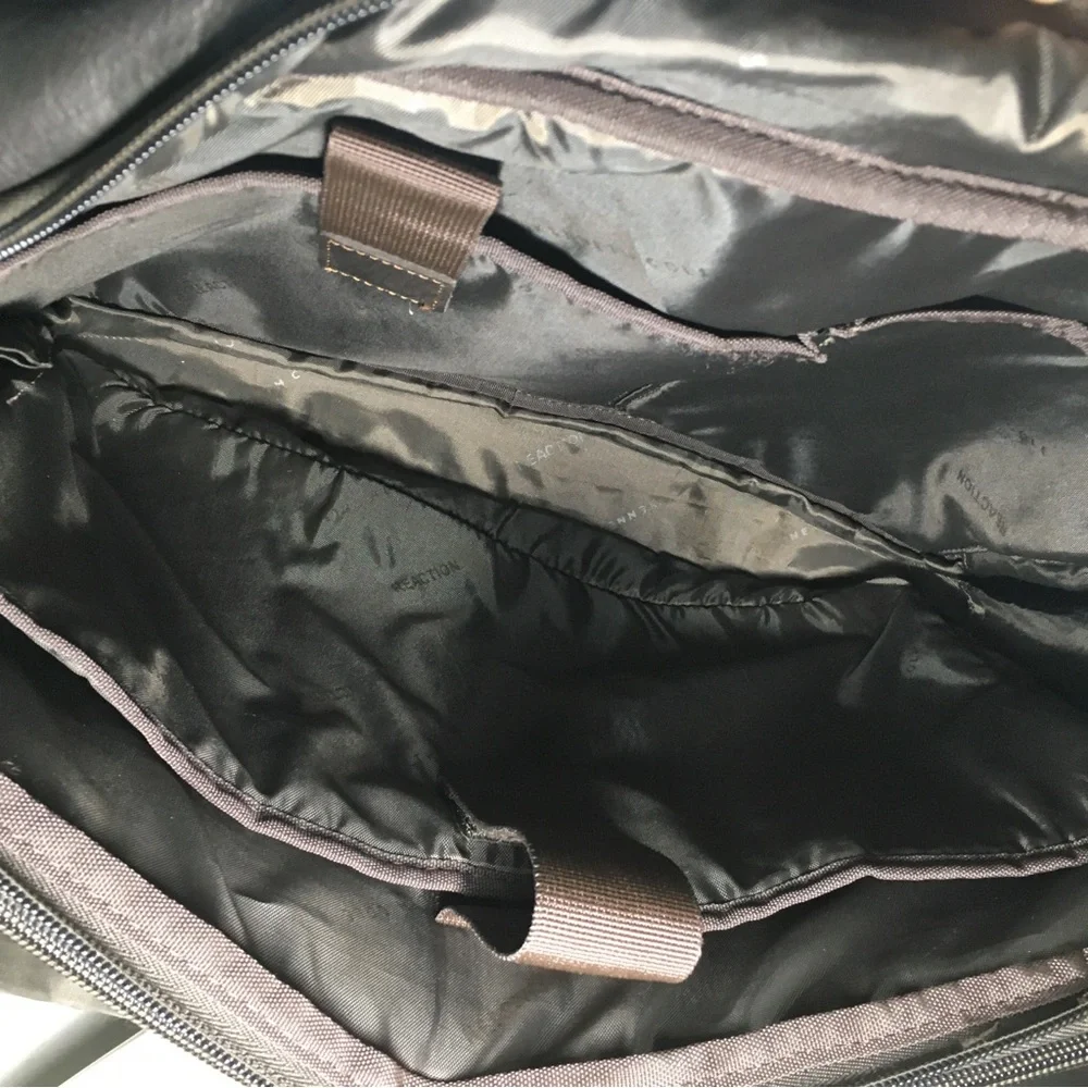 Reaction Kenneth Cole Show Business Leather Briefcase Laptop Shoulder Flap Bag